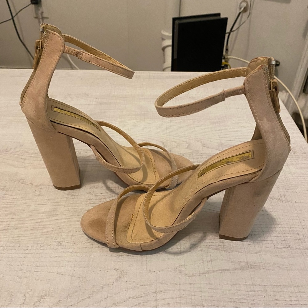 Lulus Beige Open Toe Block Heel - image 3